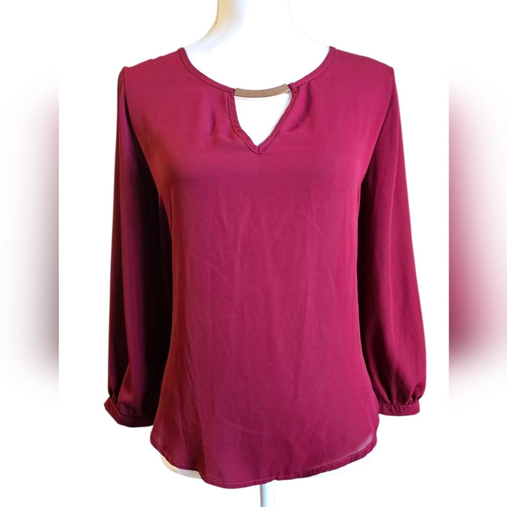 Meraki Maroon Blouse